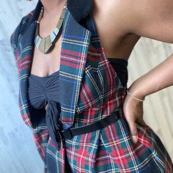 Custom made asymmetrical blazer dress size large - Picture 3 of 8